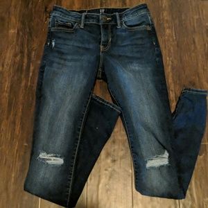 Distressed gap jeans